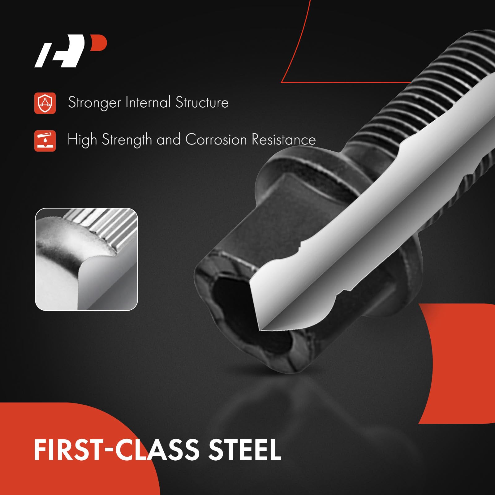 A-Premium M14-1.50 Wheel Studs Compatible With Volkswagen Jetta Passat Cc Golf Tiguan Beetle Audi A3 A4 A5 A6 A7 Quattro A8 Fron