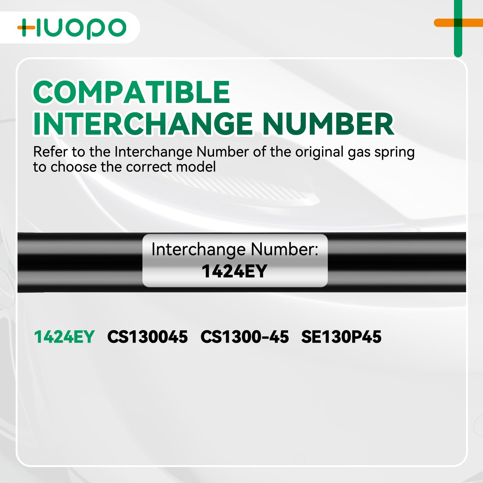HUOPO SE130P45 13 inch 45lb/200N Gas Struts Shocks 13'' Lift Support for Leer Camper Shell Rear Windows Door Truck Topper Cap To