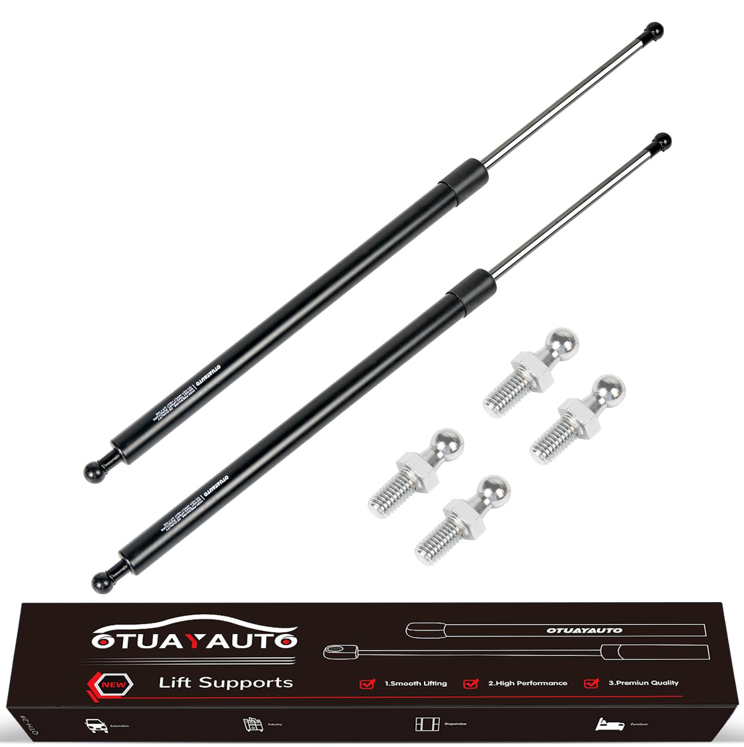 OTUAYAUTO Rear Liftgate Struts, Hatch Lift Support Shocks Replacement for 2007-2014 Chevy Tahoe/Suburban 1500, 2007-2013 Suburba