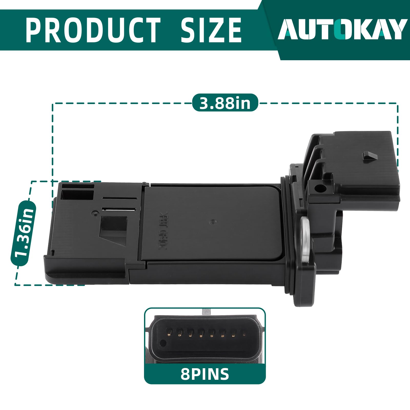AUTOKAY Mass Air Flow Sensor Fit for Chevrolet Equinox/Terrain Malibu 2016-2020 1.5L 4-Door 23366103