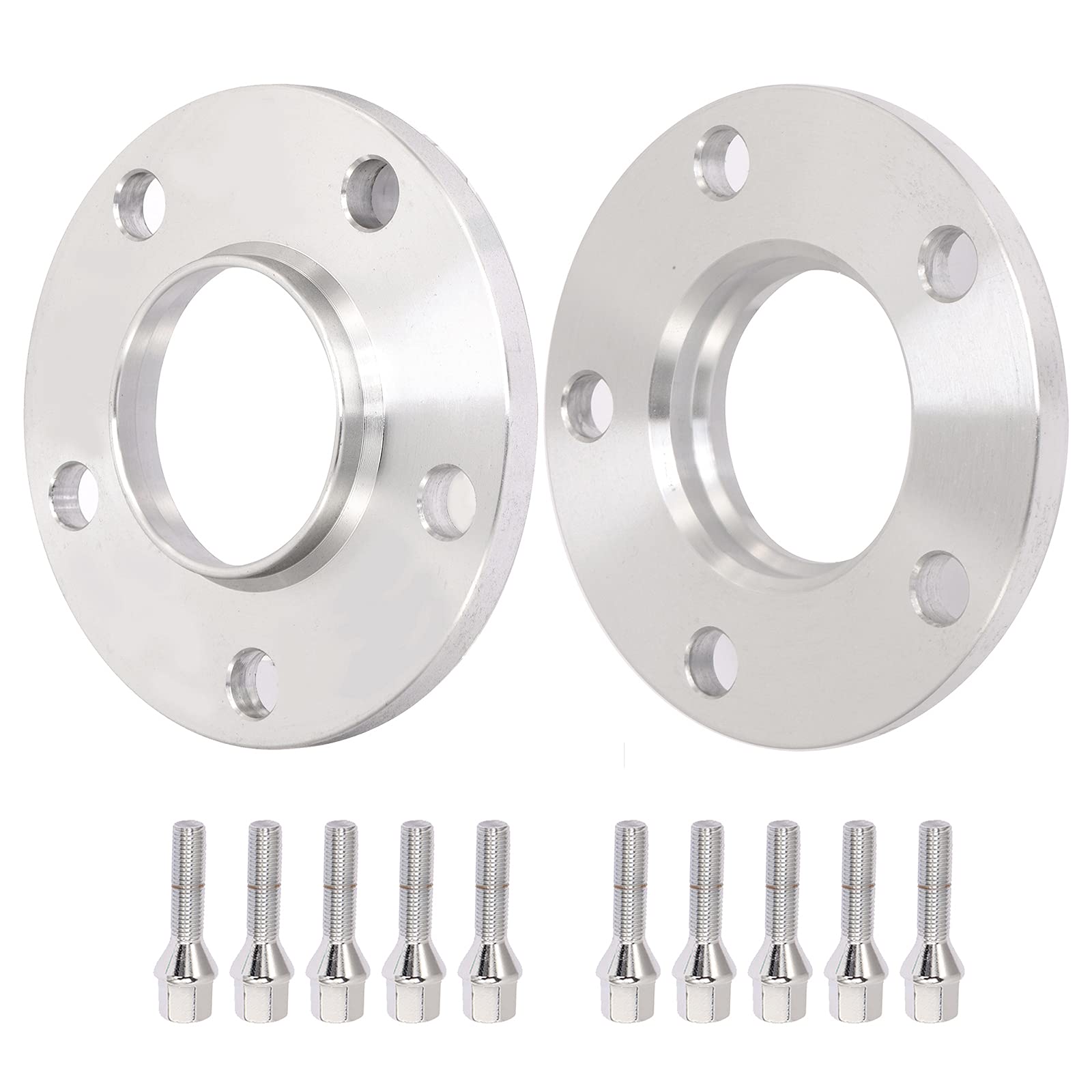 Roadfar 2Pcs 5 Lug Hubcentric Wheel Spacers 5X120 10Mm Thickness Bore 72.56Mm Thread Pitch 12X1.5 Wheel Spacers Compatible For 3