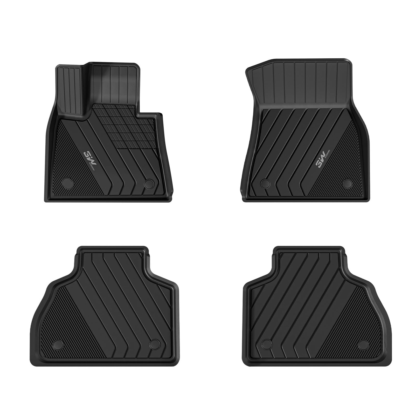 3W Floor Mats Fit For Bmw X7 6 Seats 2020 2021 2022 2023 2024 2025, Tpe All Weather Custom Fit Floor Liner For Bmw X7 6 Passenge