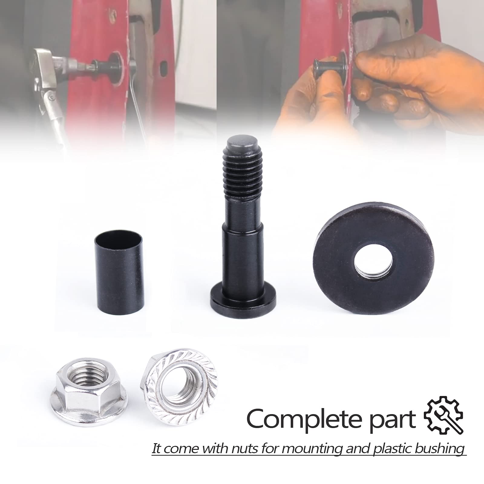 Unigt 38427 Tailgate Striker Bolt Compatible With Chevy Silverado Escalade Avalanche Sierra Come With Nuts Replace 11570162 - Set Of 2