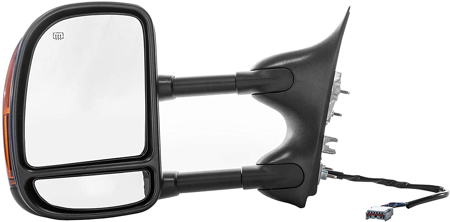 Dependable Direct Left Driver Side Mirror for 2001-2005 Ford Excursion, 2003-2007 Ford - F-250, F-350, F-450, F-550 - Power Oper
