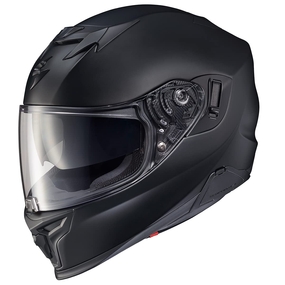Scorpionexo T520 Full Face Dual Sport Motorcycle Helmet With Bluetooth Ready Speaker Pockets Dot Ece Solid (Matte Black - X-Smal