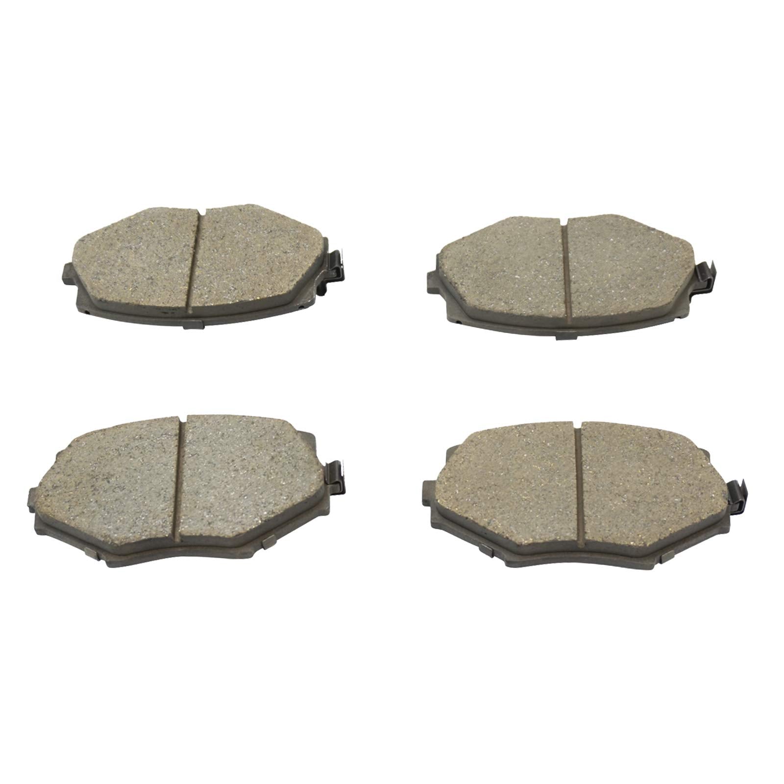 Trq Front And Rear Brake Pad & Rotor Kit Brake Pads Brake Rotor Ceramic Compatible With 1994-2005 Mazda Miata