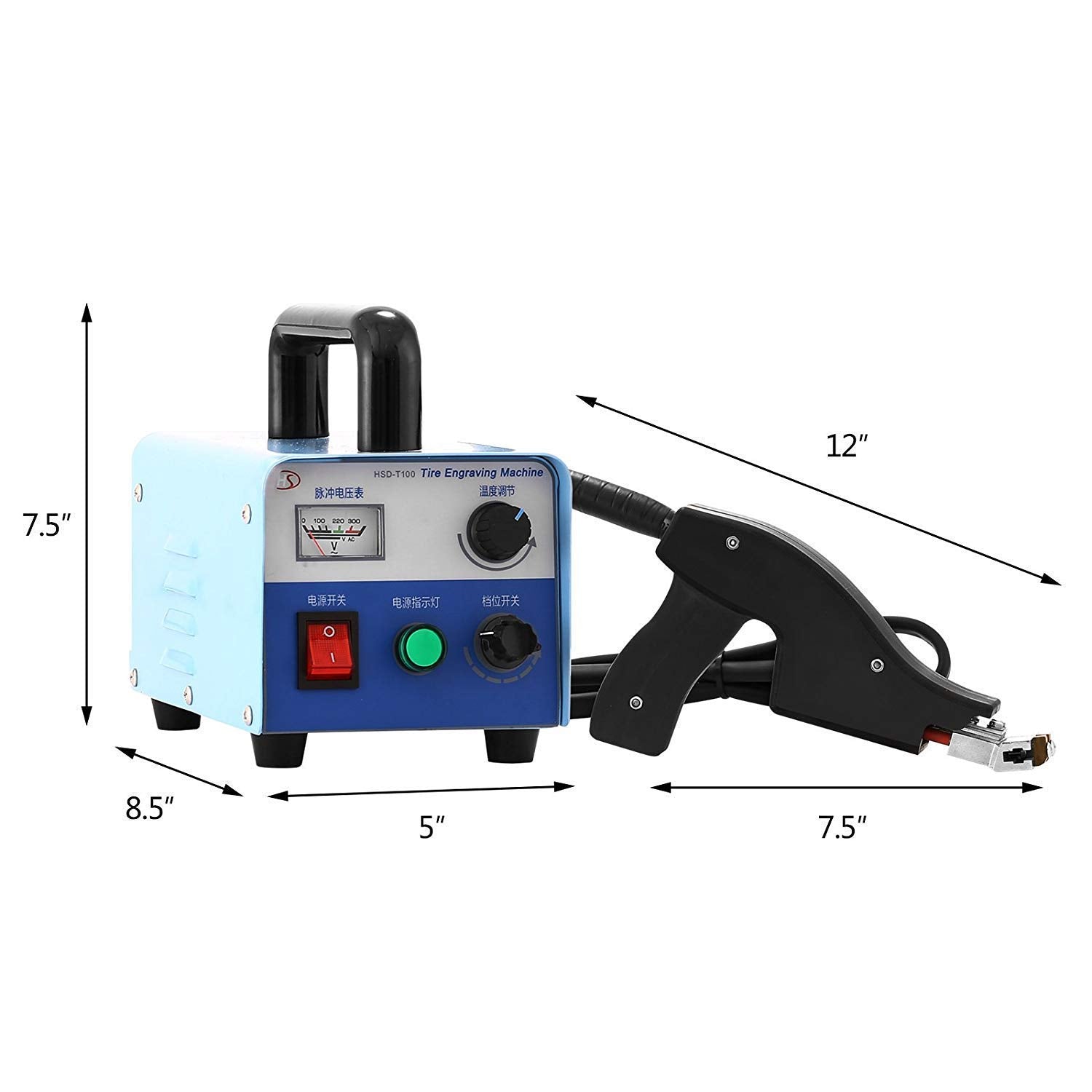 Mophorn Tire Grooving Tool 110V 350W Iron Tire Groover Cutter With 20 Blades Hsd-T100 Tire Groover Heated Machine For Any Tire