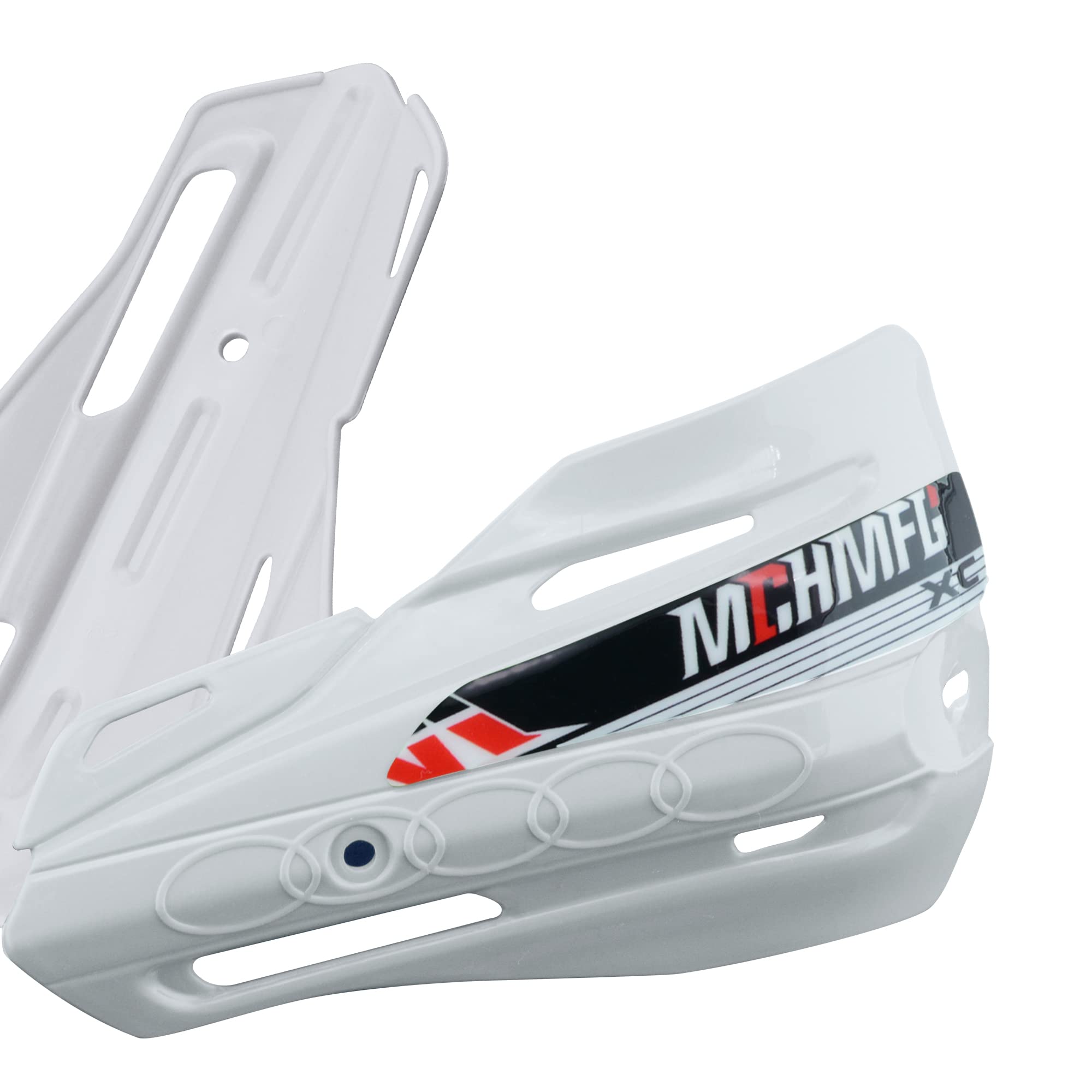 Fewfuss Dirt Bike Hand Guards With Grips - Universal Motorcycle Handguards For Pit Bikes Atv Motocross Enduro White