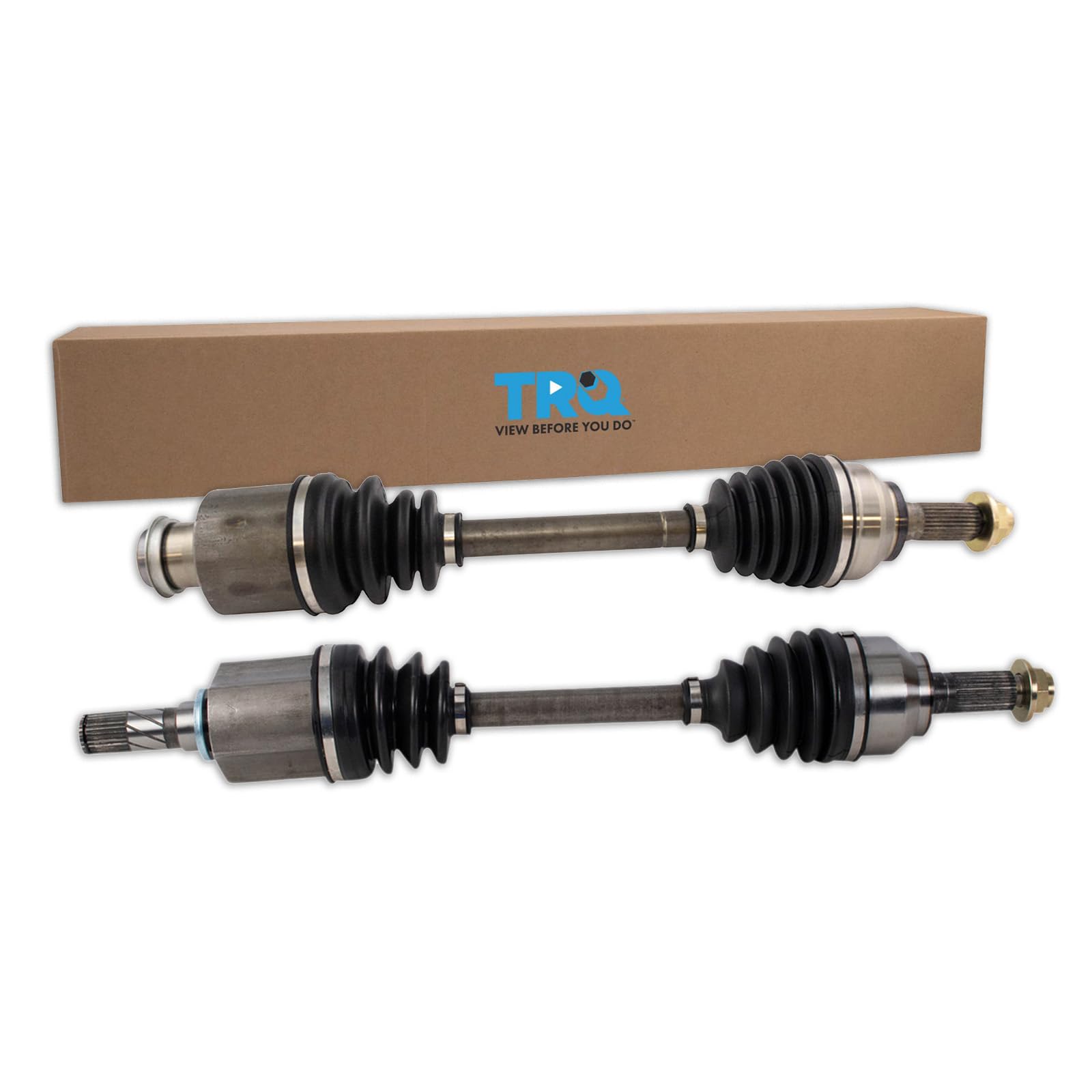 Trq Front Cv Axle Shaft Assembly Set Compatible With 2005-2013 Mazda 3 2006-2015 5