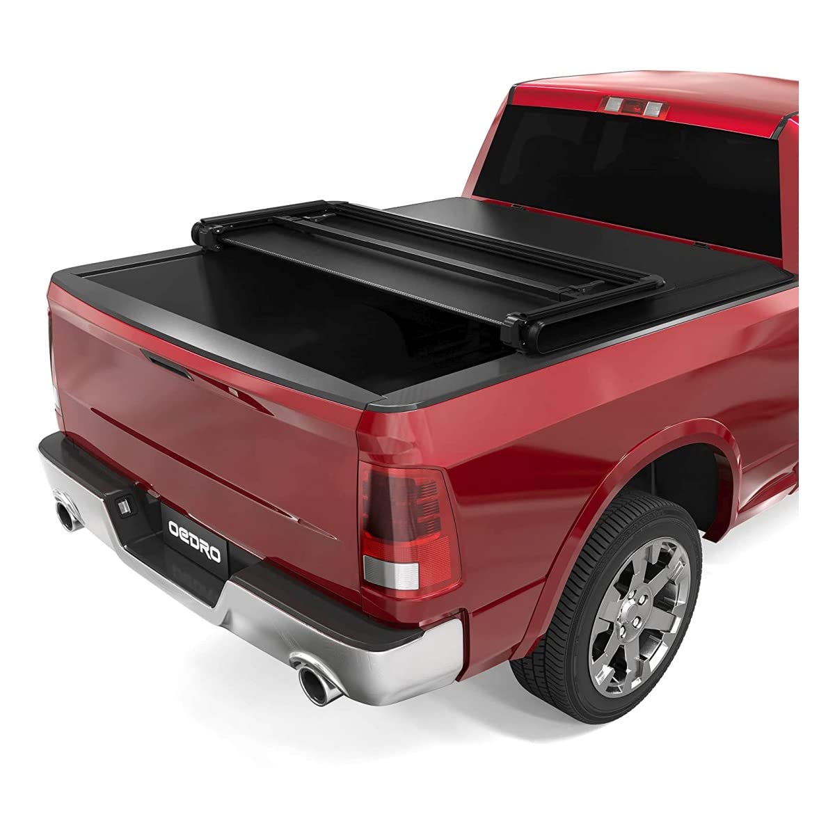 Oedro Soft Tri-Fold Truck Bed Tonneau Cover Compatible With 2002-2025 Dodge Ram 1500 (Inclu. Classic & New), 2003-2025 Dodge Ram