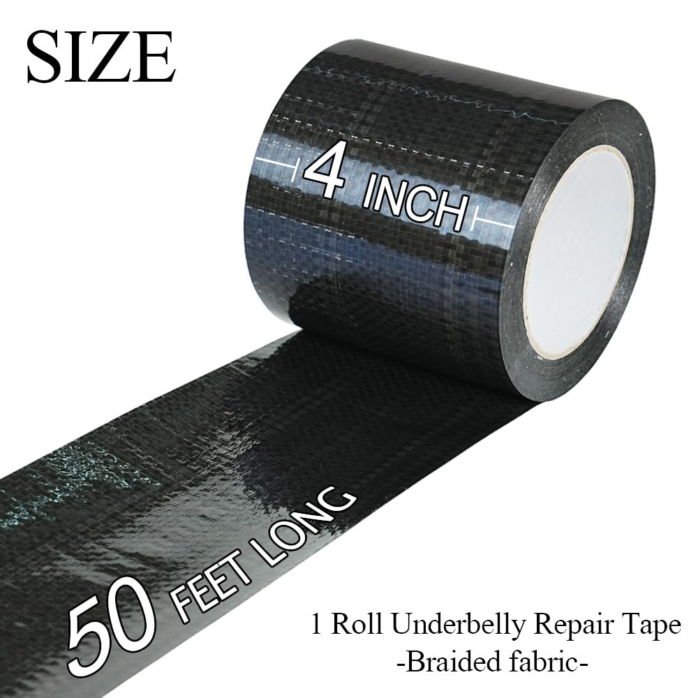 CHUANGSEED RV Underbelly Tape Flexible Waterproof Fabric Repair Tape, Thick Sealing Patch for Mobile Home Belly, Camper, Travel