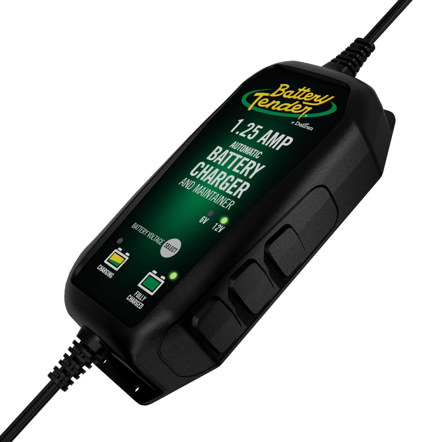 Battery Tender Plus 12V Battery Charger And Maintainer: Selectable 6V, 1.25 Amp, 12V Battery Charger And Maintainer For Powerspo
