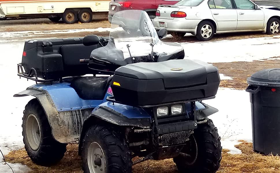 XMT-MOTO ATV Windshield - Large, Clear Acrylic, 51cm x 90cm, Fits Polaris, Honda, Yamaha, Can-Am, Arctic Cat, Kawasaki