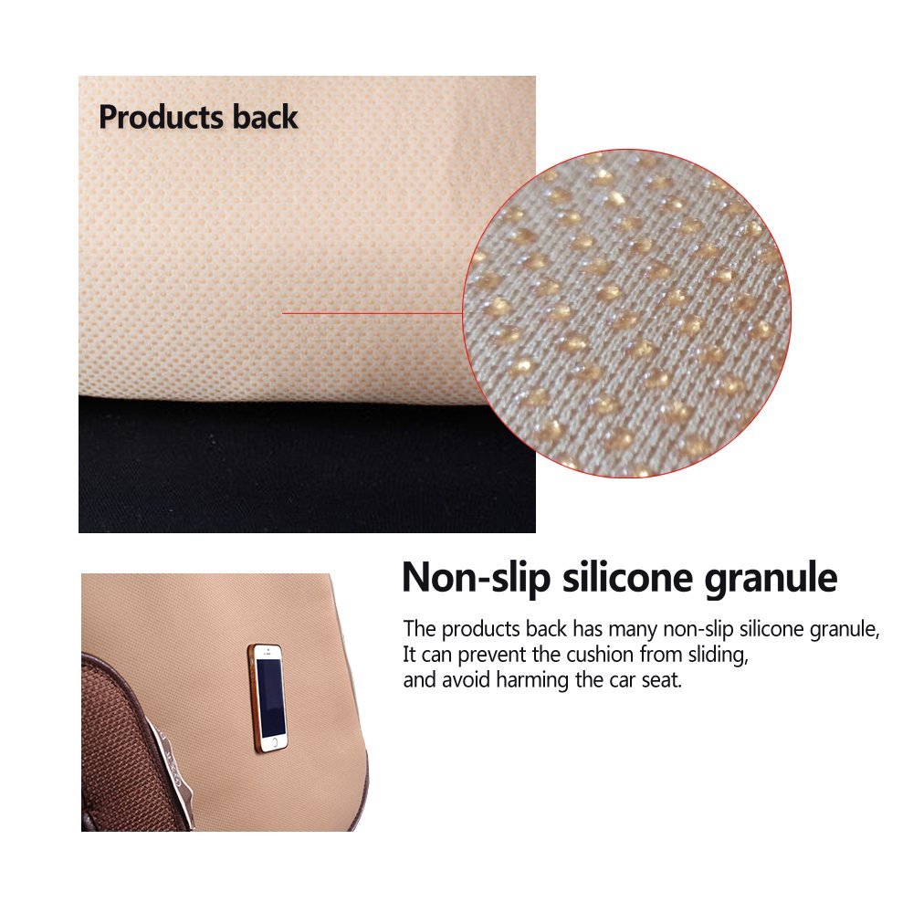 Suninbox Car Seat Cover,Linen Bottom Car Seat Pad,Car Seat Cushion Cooling Breathable Ventilated Front Seat Only[Gray Front Seat