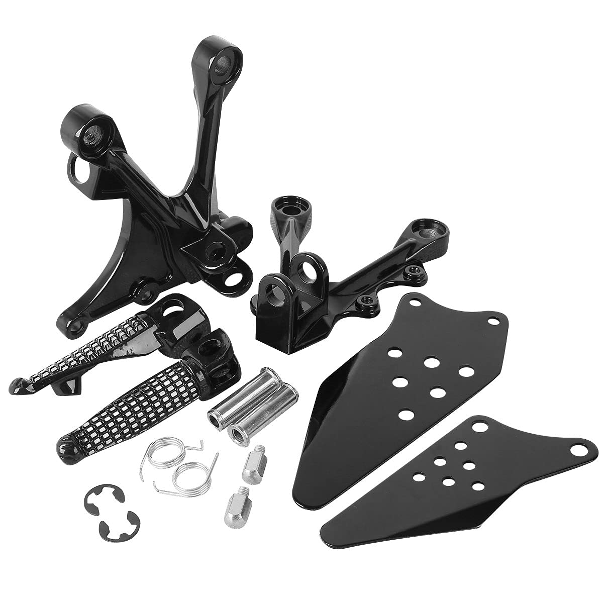 Front Rider Foot Pegs Bracket For Kawasaki Zx6R Zx-6R 2005 2006 2007 2008 Zx636 2005 2006