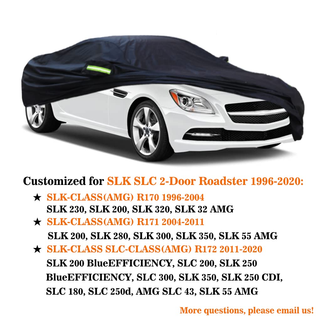 Sjysxm Car Cover Compatible With Mercedes-Benz Slk Slc R171 R172 Slk350 Slk250 Slk300 Slk200 Slk320 1996-2020, Car Cover Waterpr