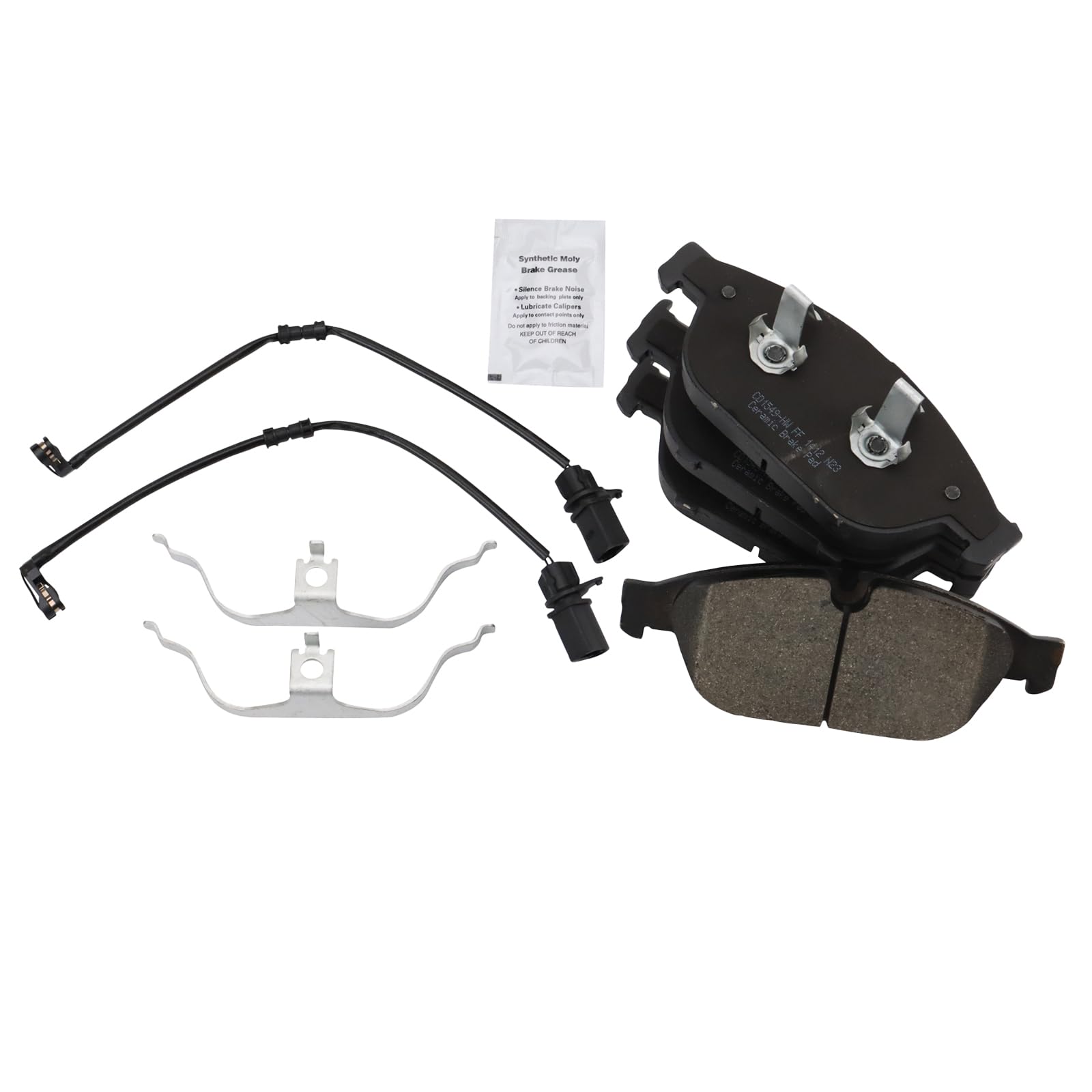 TRQ Front Brake Pads Ceramic Compatible with 2016-2018 Audi A6 2012-2018 A6 Quattro A7 Quattro 2011-2014 A8 Quattro