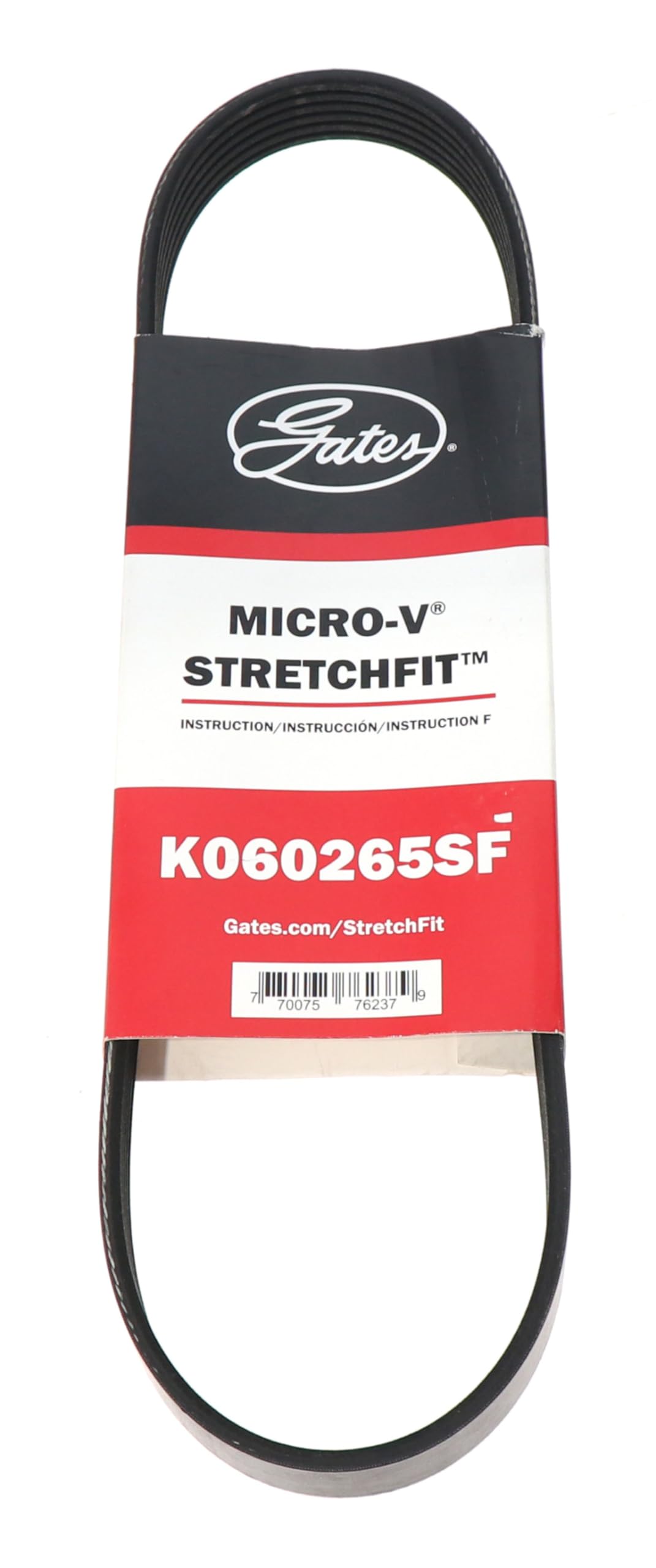 Gates Serpentine Belt - K060265SF (Fits 2016-2019 Mercedes-Benz Sprinter 2500, 3.0L Diesel)
