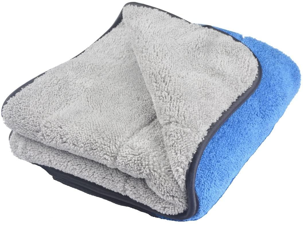HKUTOTECH Microfiber Car Cleaning Cloth  OG Soft 600 GSM (30x40 cm) Microfiber Cloth for Car and Bike  Scratchless Drying and 