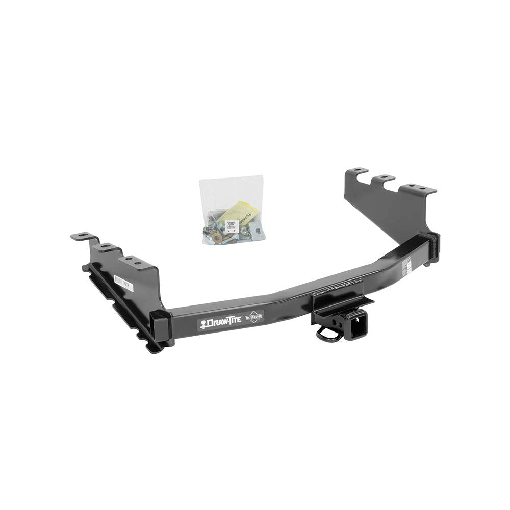 Draw-Tite 76016 Class 4 Trailer Hitch, 2 Inch Square Receiver, Black, Compatible With 2014-2018 Chevrolet Silverado 1500, 2014-2018 Gmc Sierra 1500.