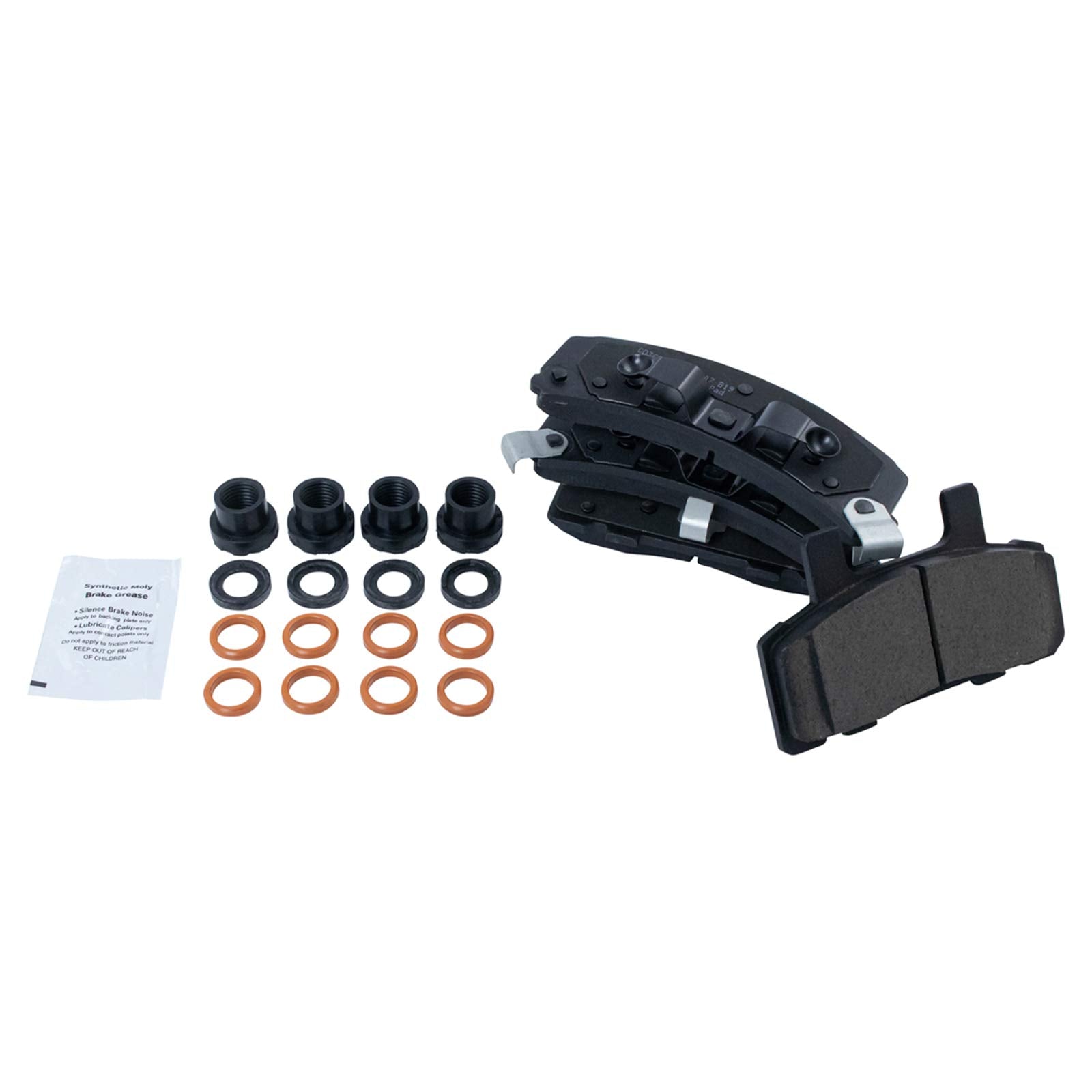 Trq Front Disc Ceramic Brake Pads & Rotors Kit Compatible With Chevy Gmc Pickup Truck