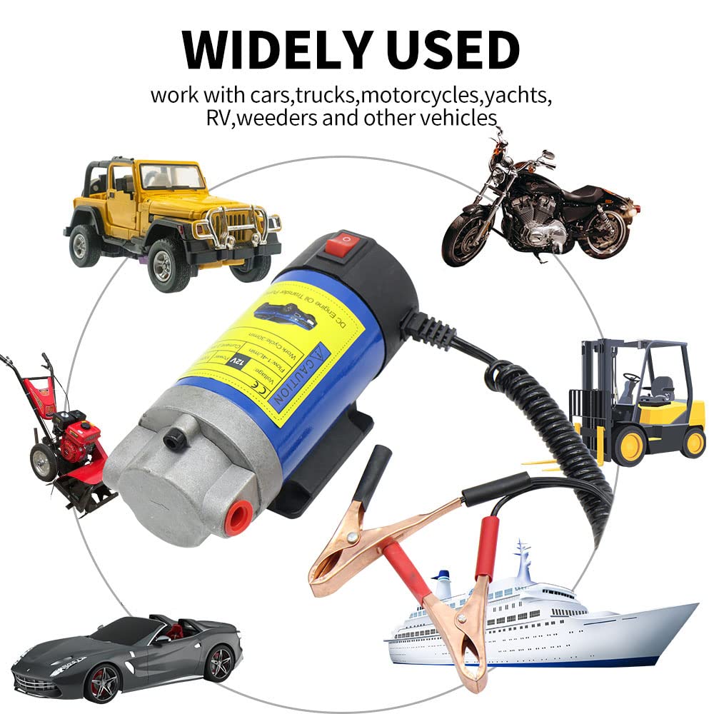 Makerele Oil Extractor Pump For Engine Oil Extraction And Oil Transfer Change Pump,Portable Electric Self-Priming Powerful Gear