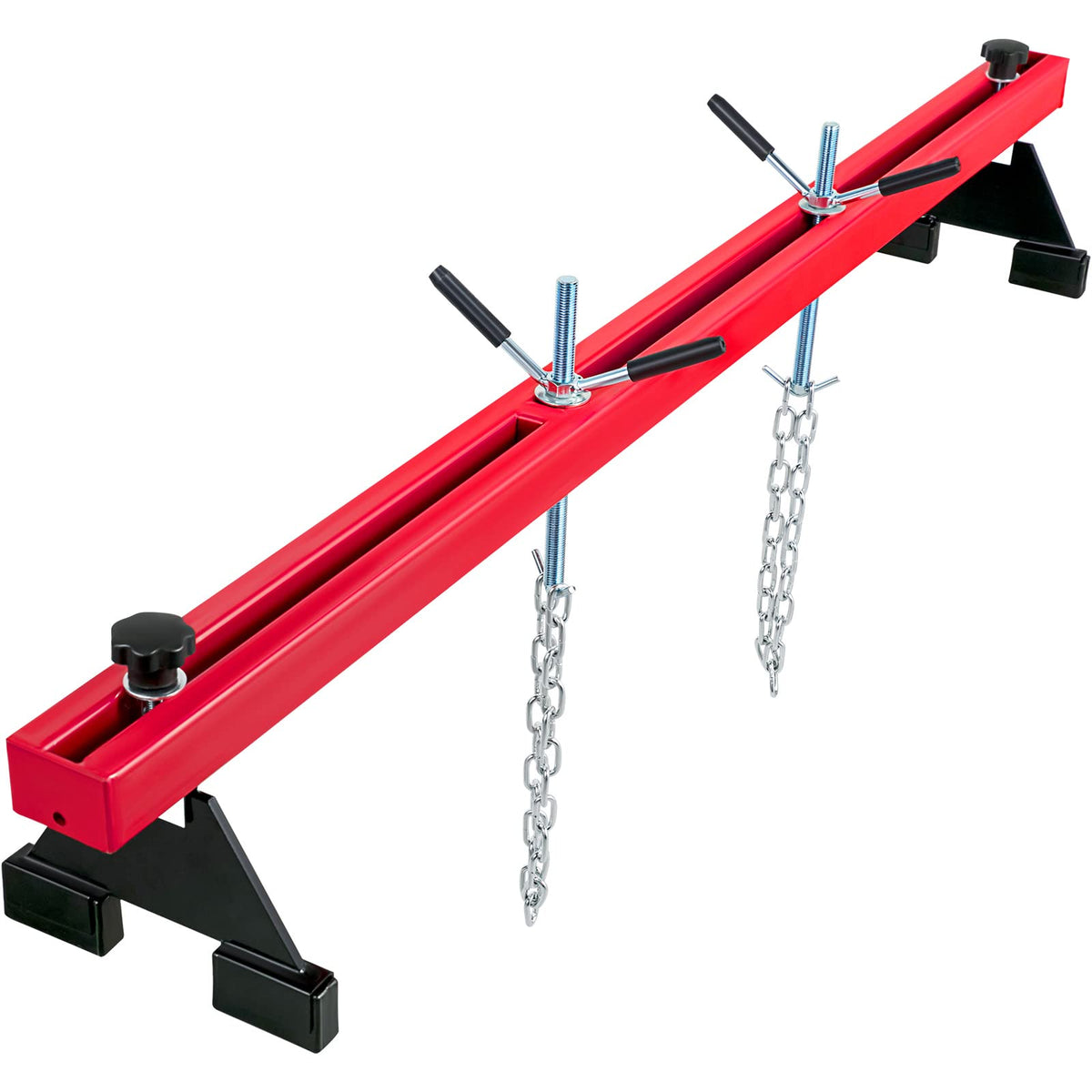 Vevor Engine Support Bar 1100 Lbs Capacity Engine Transverse Bar Engine Hoist 2 Point Lift Holder Hoist Dual Hooks, Engine Hoist Keeps Engine Stable For Home Garages & Auto Repair Shop