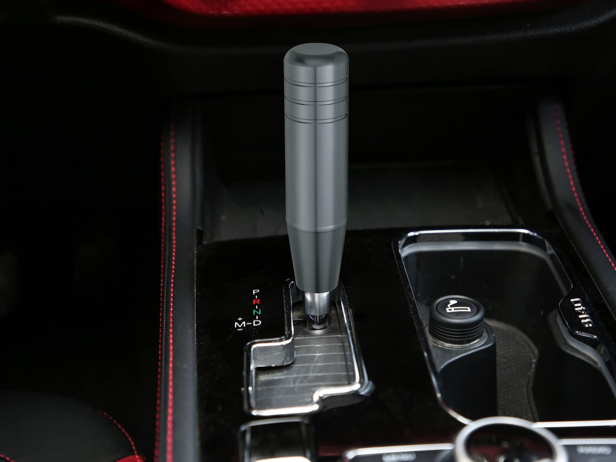 Abfer 5'' Heavy Weighted Shift Knob,Car Aluminum Alloy Gear Stick Lever Shifter Handle Knobs Fit Most Automatic Manual Vehicle (