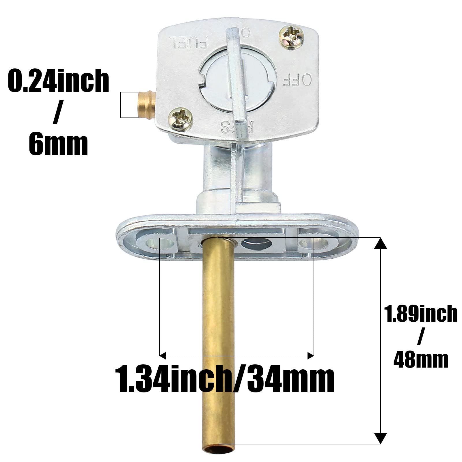 Qazaky Pack-Of-2 Fuel Gas Petcock Valve Switch Compatible With Kawasaki Kx 60 65 80 85 100 Klx Kh 125 250 Kfx Klr Ksf Kef 250 400 Kdx 80 200 220 Kl 250 Klr 650 Klt 110 160 185 Kef 300 Kz 550 440 305