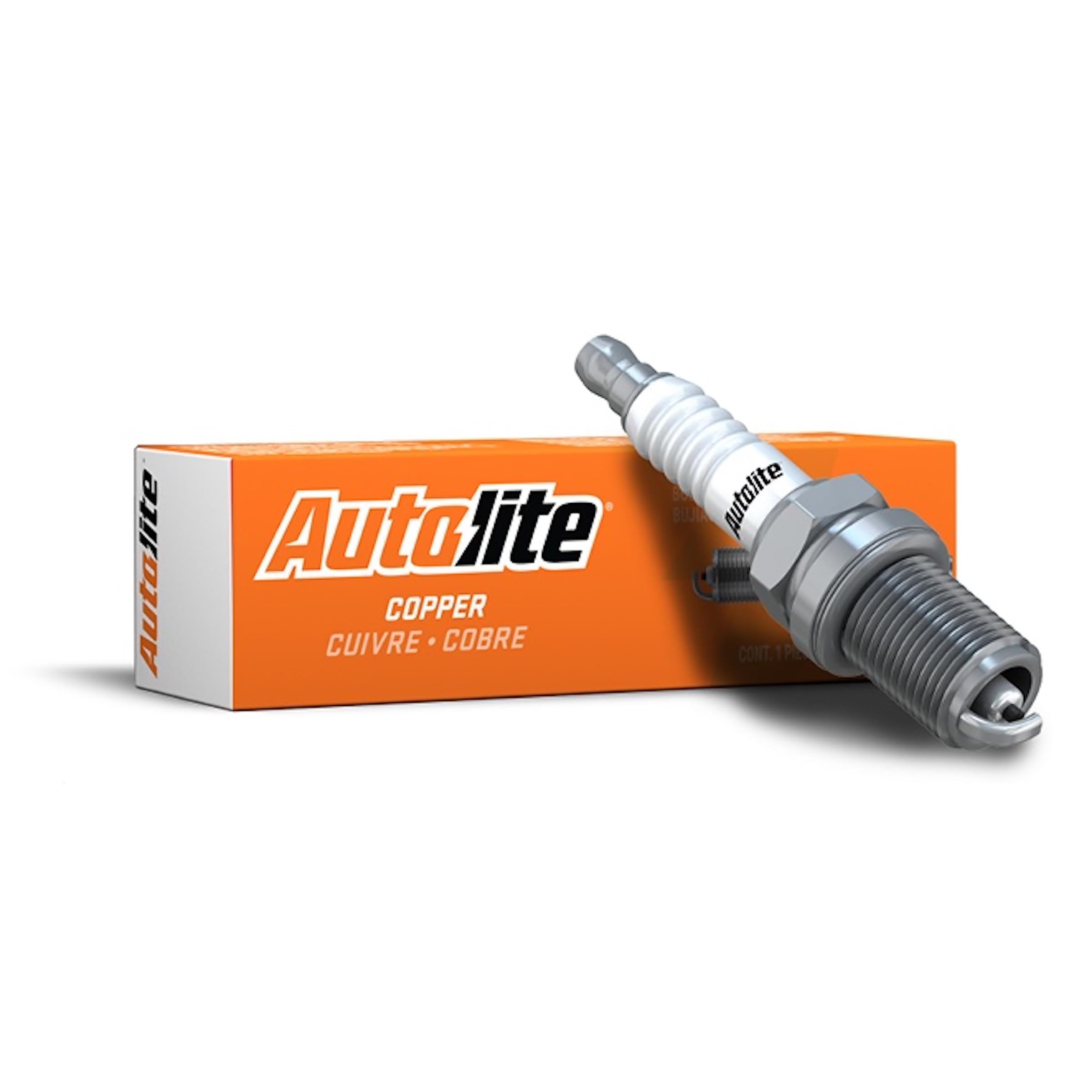 Autolite 3924 Copper Resistor Automotive Replacement Spark Plug, Hex Size 5/8 Inch (1 Pack)