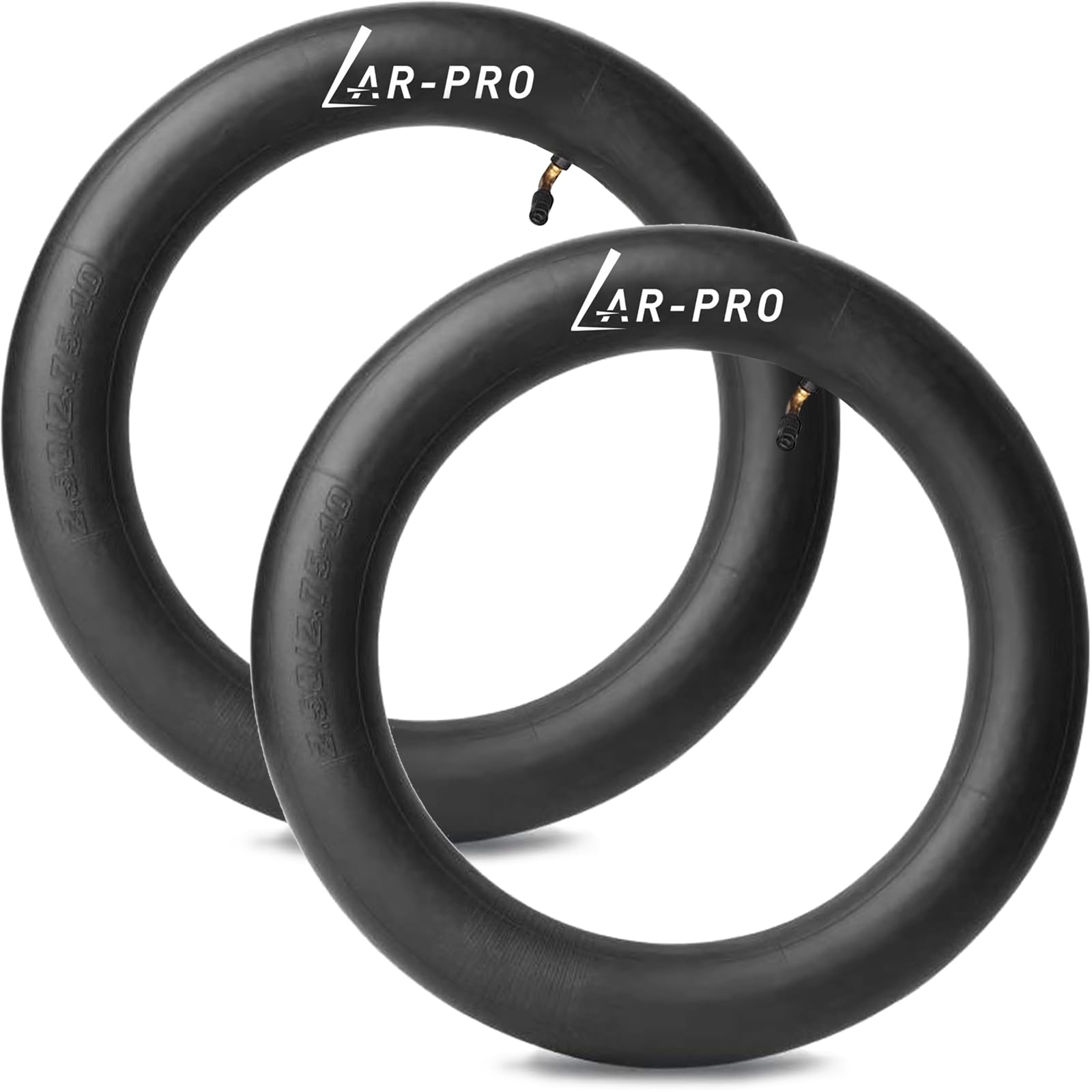 Ar-Pro (2-Pack) 2.50/2.75-10 Dirt Bike Replacement Inner Tube Heavy Duty With Tr-87 Bent Valve Stem, Compatible For Honda Crf50