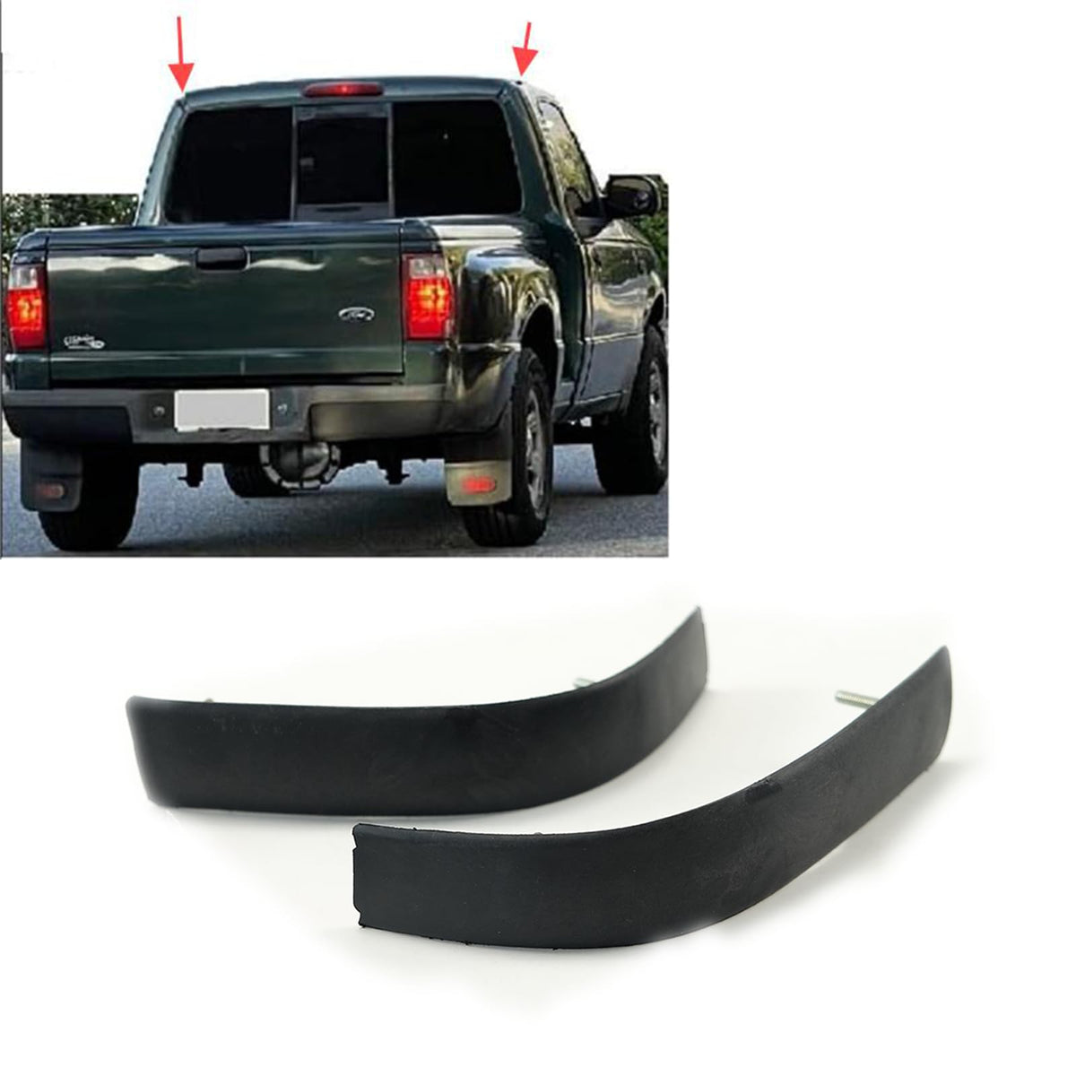 skkyoro 1Pair Upgraded Roof Molding Compatible with for Ford Ranger 1998-2011 Roof Molding Left Driver & Right Passenger Set 2PC