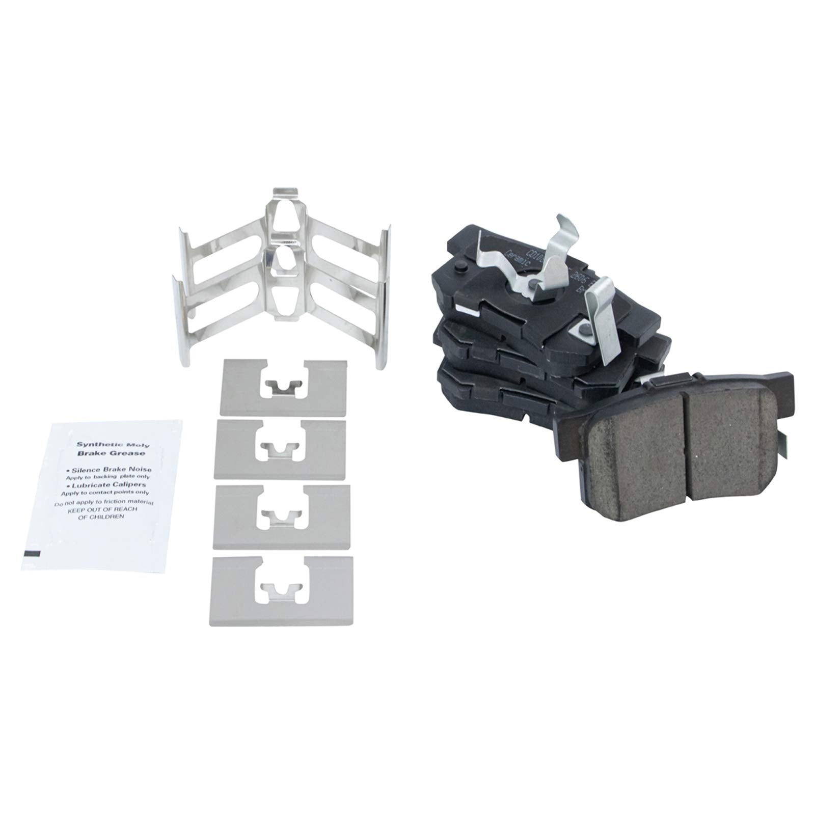 Trq Front And Rear Brake Pad & Rotor Kit Brake Pads Brake Rotor Ceramic Compatible With 2012-2016 Honda Cr-V