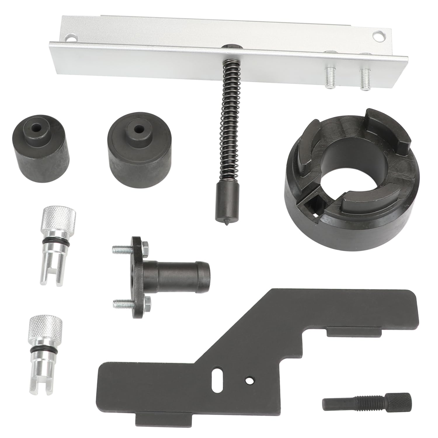 Camshaft Holding Alignment Timing Kit Crankshaft Damper Holder Balance Shaft Preload Tool Vct Solenoid Seal Installer Compatible