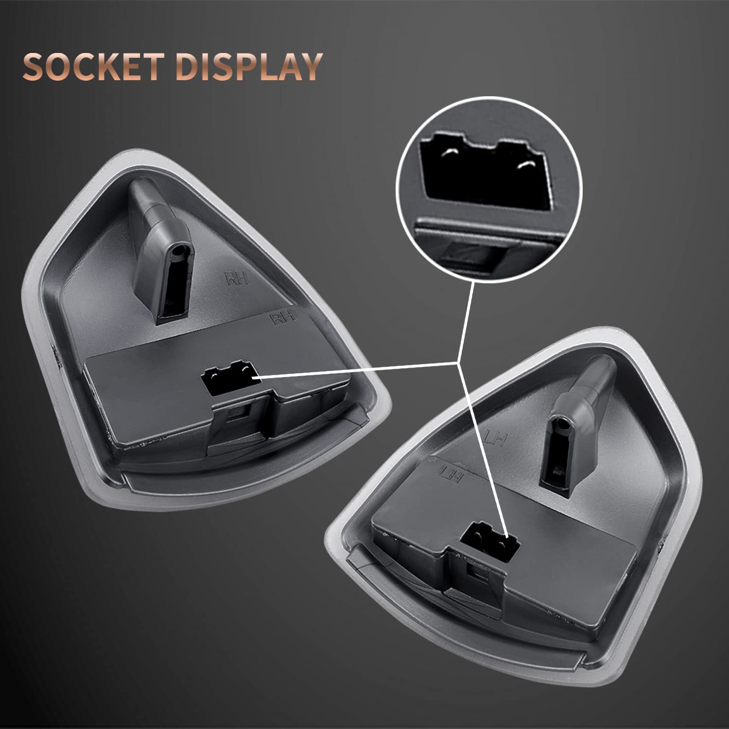 Loiyllen Passenger And Driver Side Mirror Turn Signal Light Replacement For Dodge Ram 1500 2500 3500 2010 2011 2012 2013 2014 20