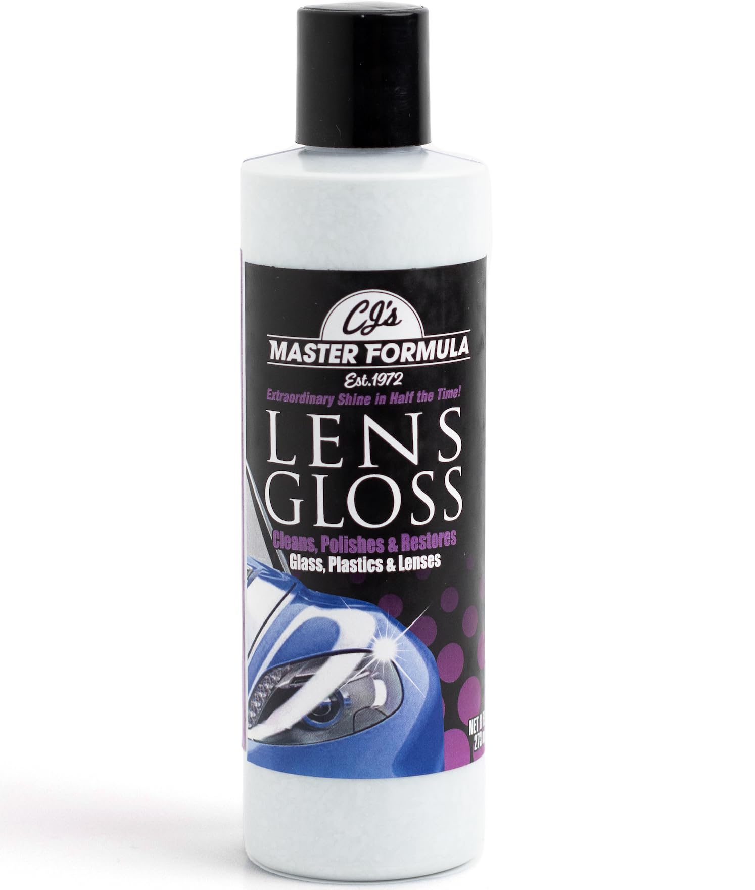 Cj'S Master Formula Lens Gloss- 1 Step Headlight Restoration! Restores And Polishes Headlights And Other Plastic Surfaces To An