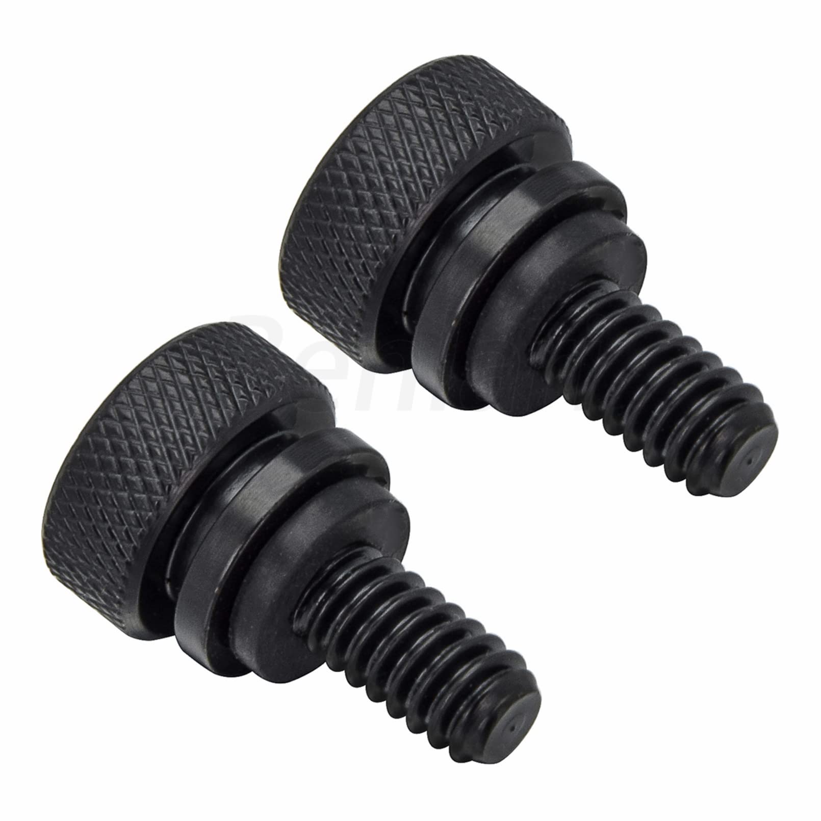 Benlari Seat Bolt Screw Black Stainless Steel Fender Seat Bolts 1/4''-20 Thread Compatible For Harley Davidson Sportster Touring