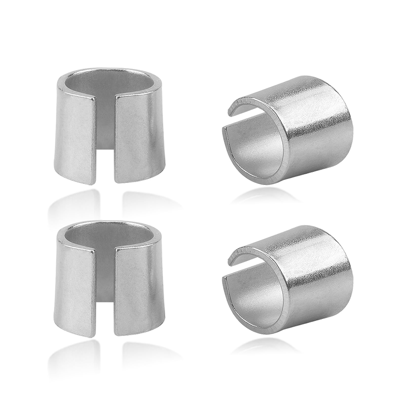 Wevdn 4 PCS Battery Post Shim Lead, Pure Lead Battery Terminal Adapter for Positive & Negative Post, Automotive Battery Terminal