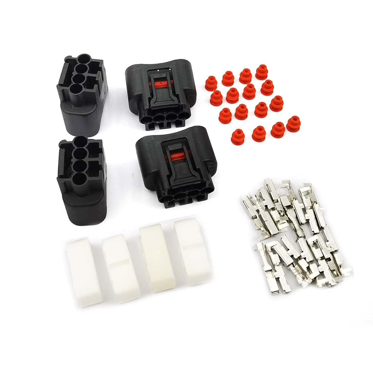 Devmo 4Pcs Ignition Coil Plug Connector Compatible With 2000-2010 Toyota Lexus Camry 90980-11885