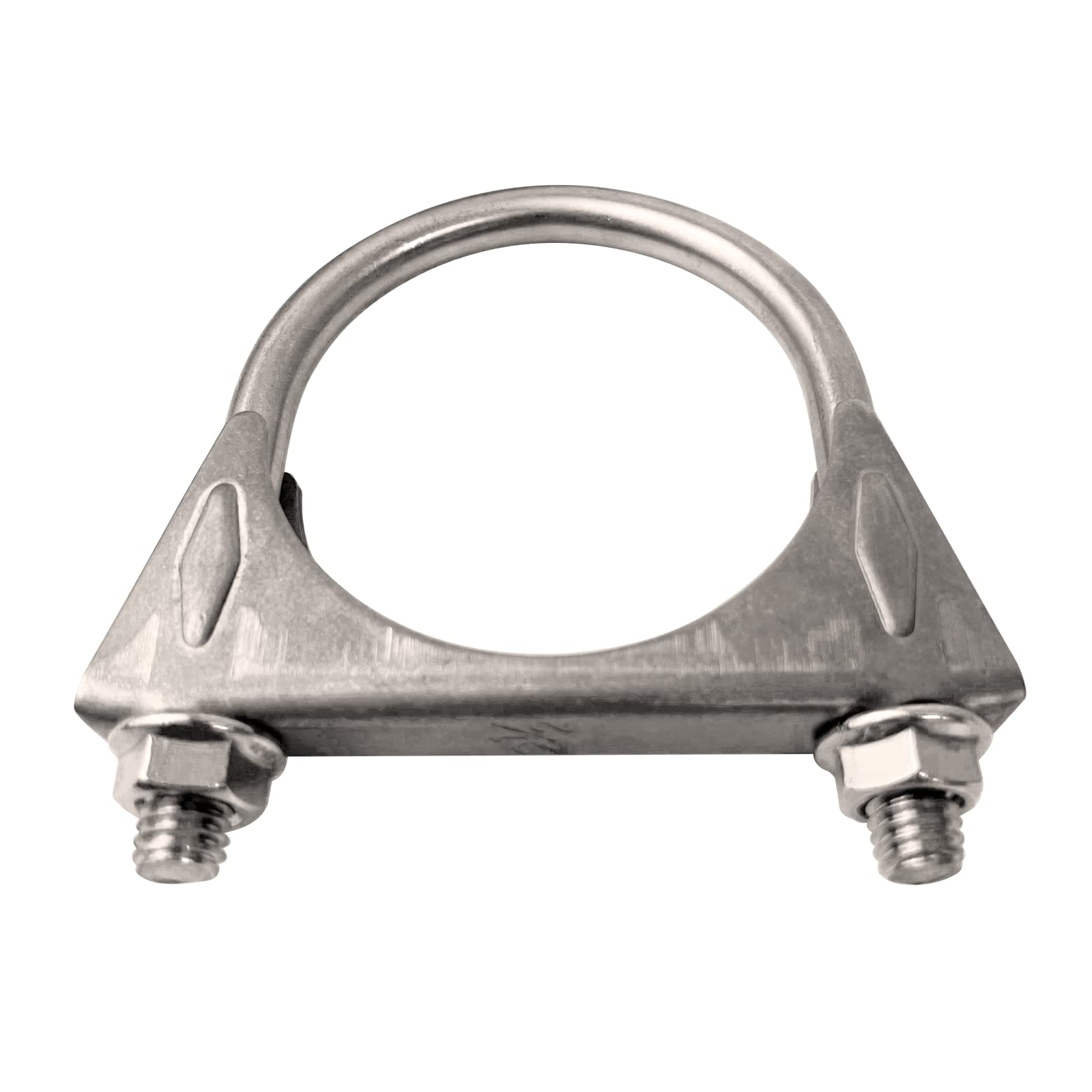 Heavy Duty 2.5 Inch Muffer Clamps Exhaust 2 1/2'' Stainless Steel U Bolt Clamp On Tip Pipes Connection