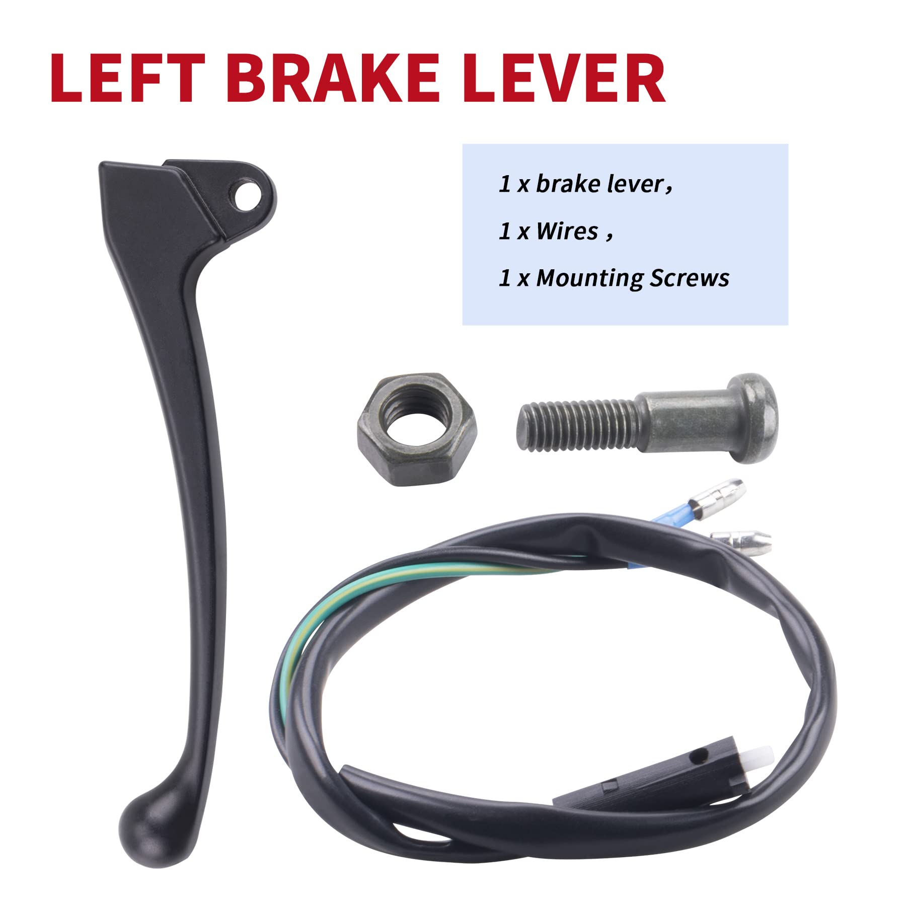 Cncmotok Left Brake Lever Fit For Gy6 50Cc 125Cc 150Cc 139Qmb 157Q Roketa Jonway Taotao Chinese Scooter Moped Parts