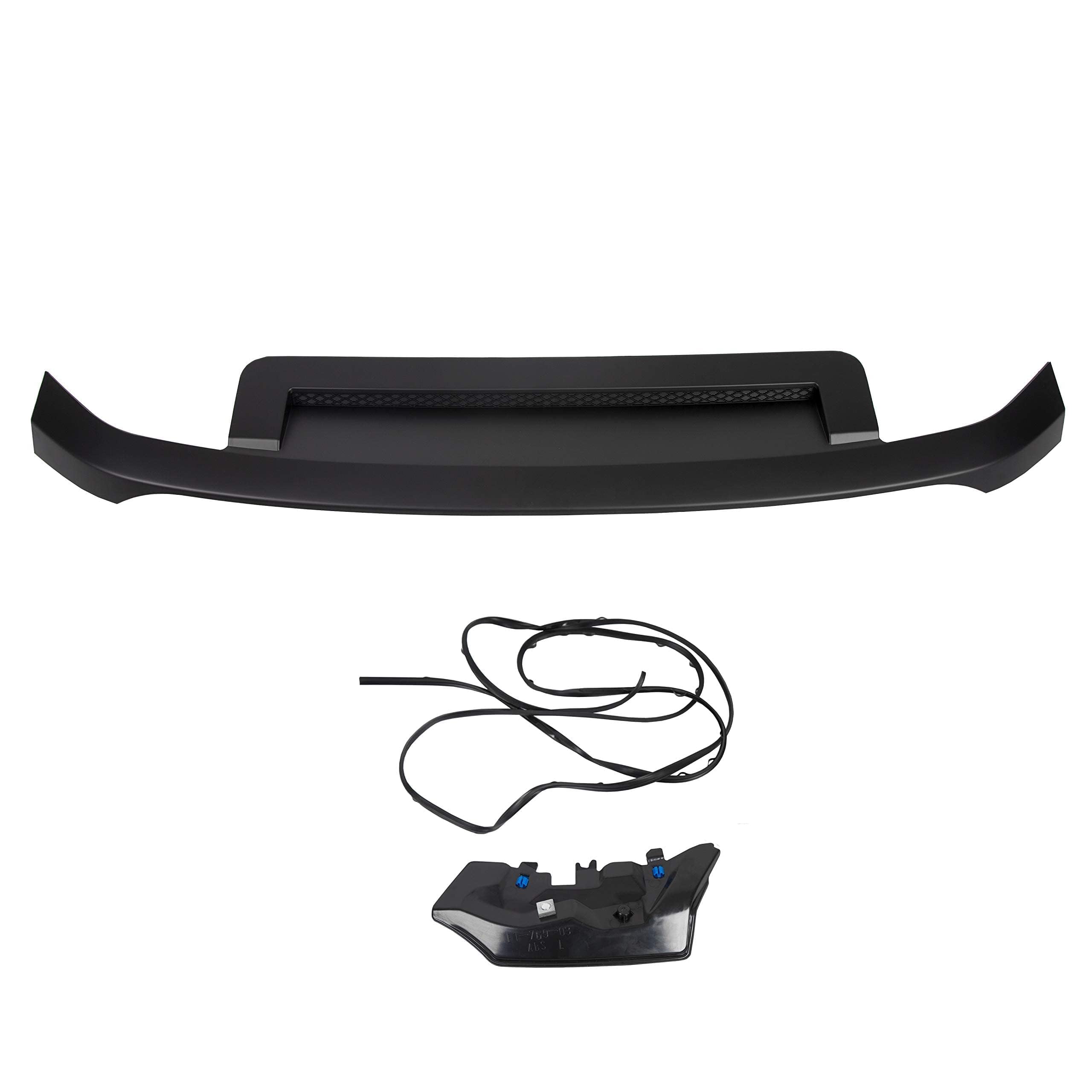 Hecasa Black Hood Molding Trim Compatible With 2007-2011 Toyota Fj Cruiser Replacement For To1235102 7618035031C0