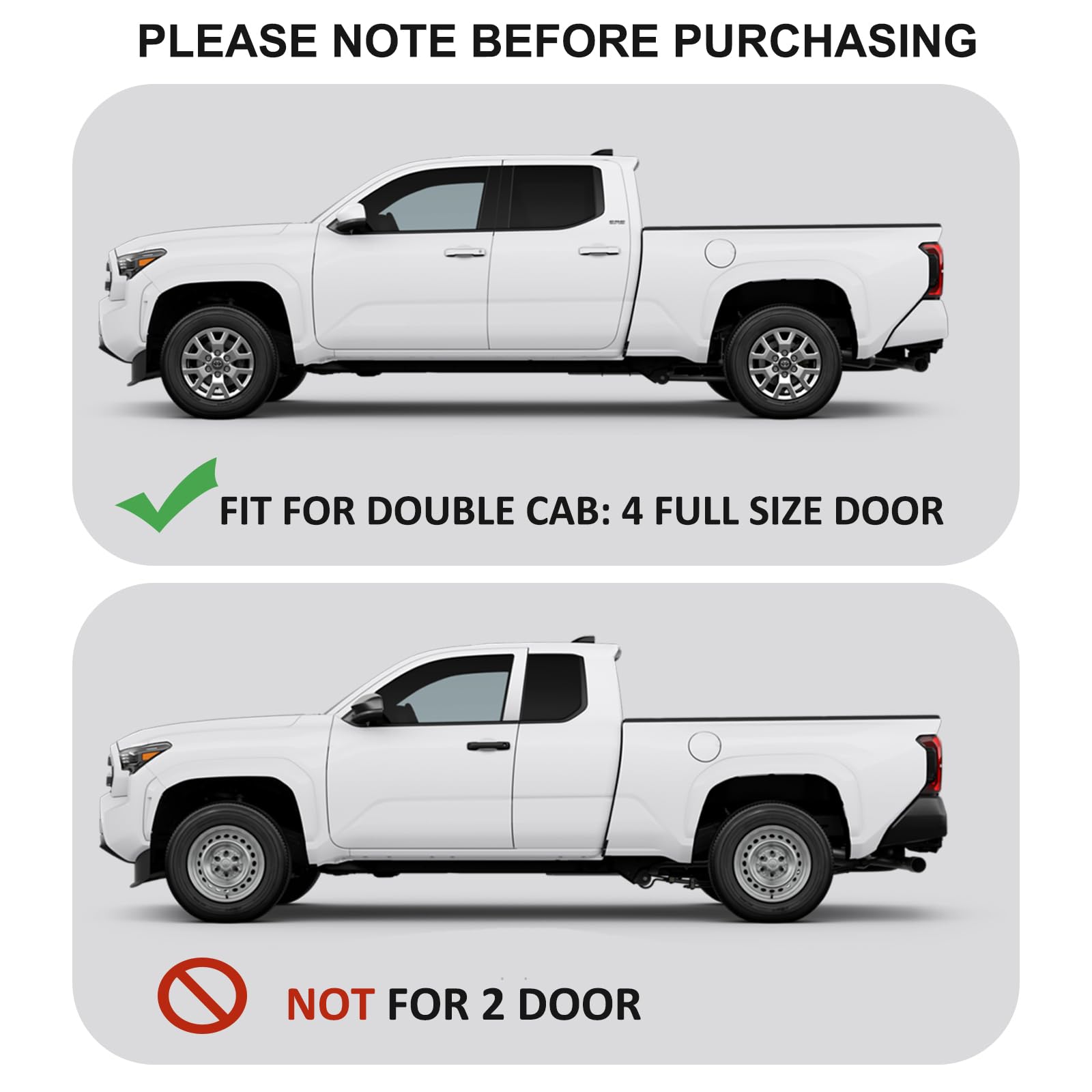 Premium Custom Liner Mat Compatible With 2024 2025 Toyota Tacoma(4Th Gen) Double Cab Accessories Center Console, Door Pocket And