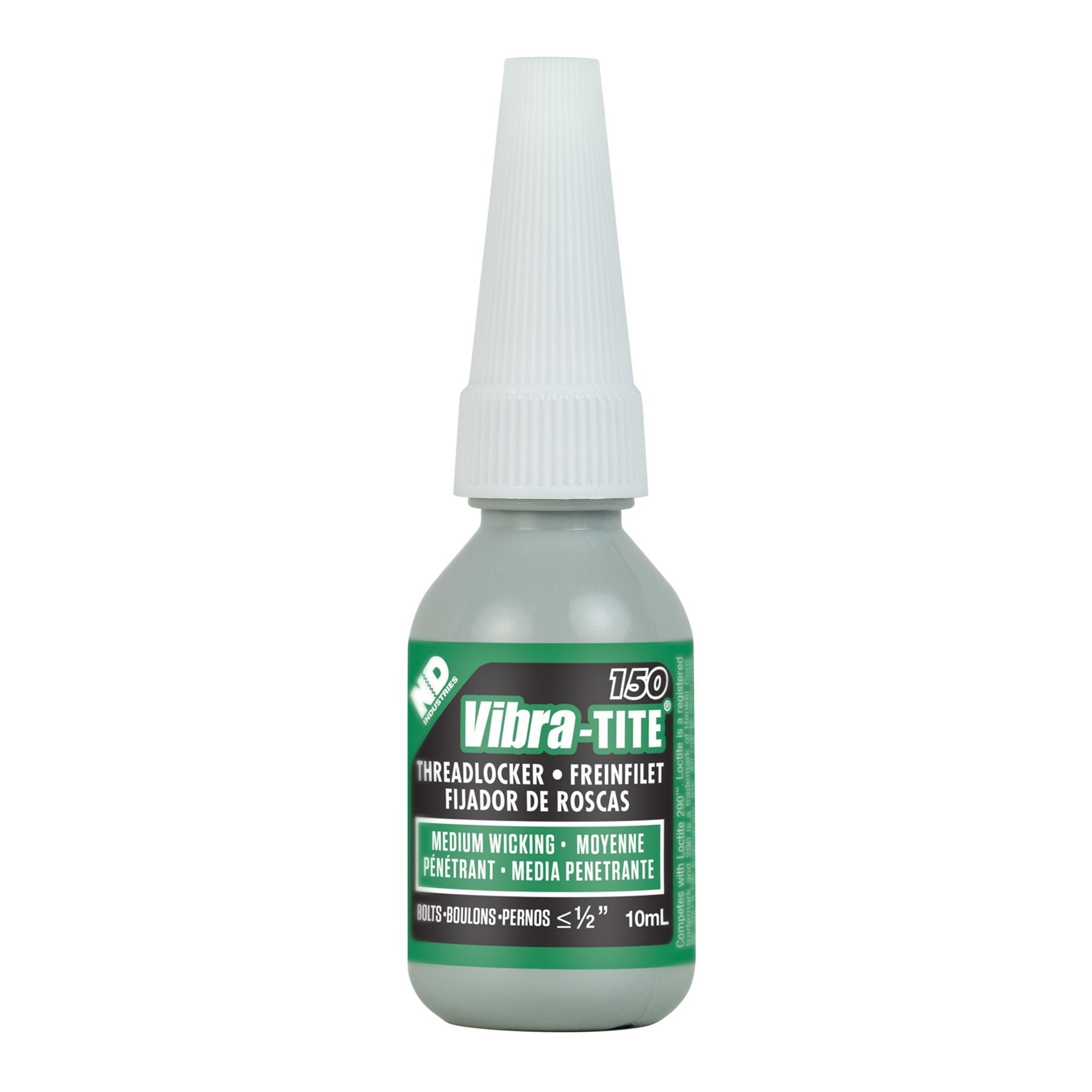 Vibra-Tite - 15010 150 High Strength Anaerobic Threadlocker, 10Ml Bottle, Green
