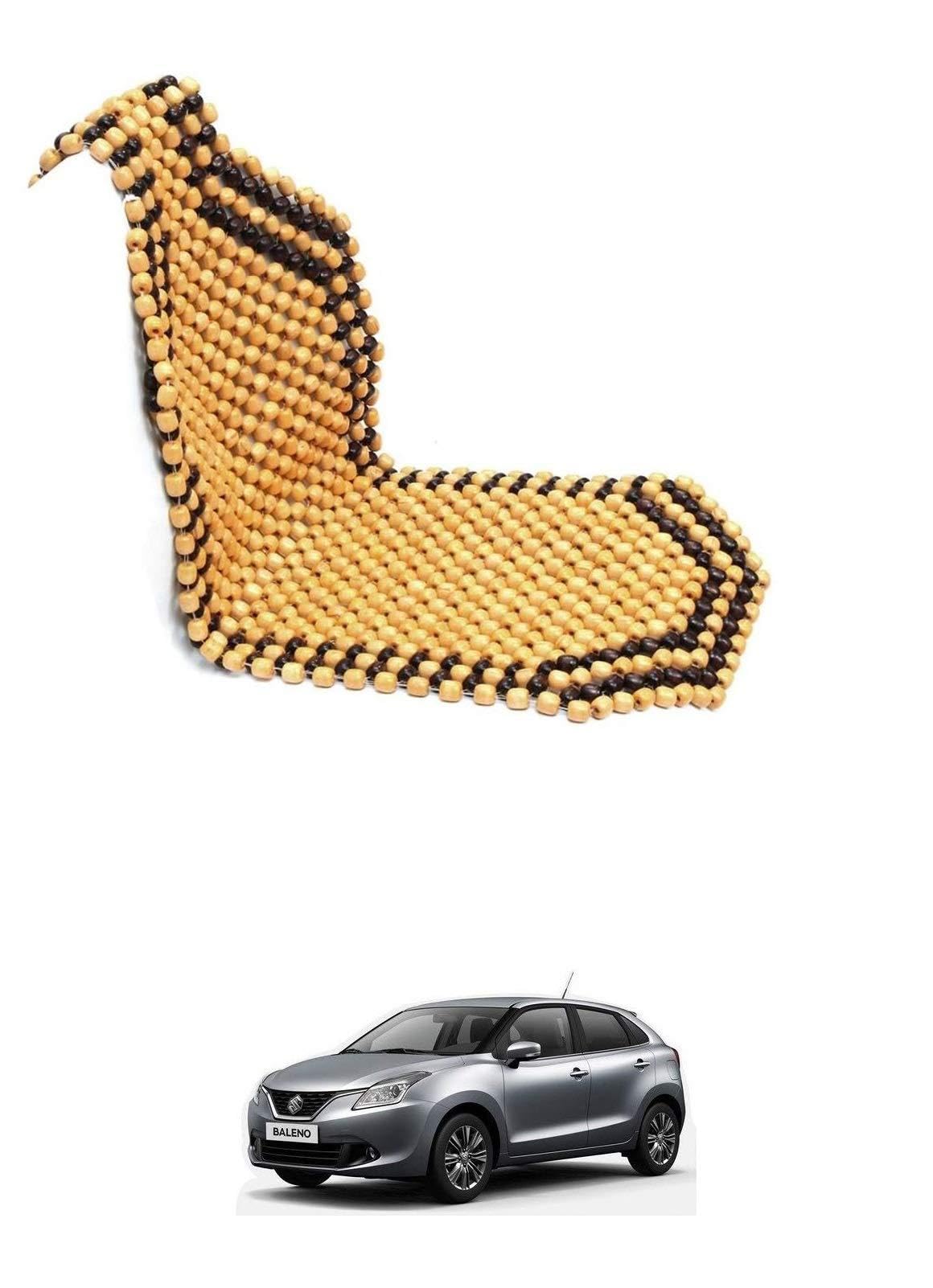 AUTOADDICT Auto Addict Car Seat Wooden Bead Seat Covers for Maruti Suzuki Baleno Nexa