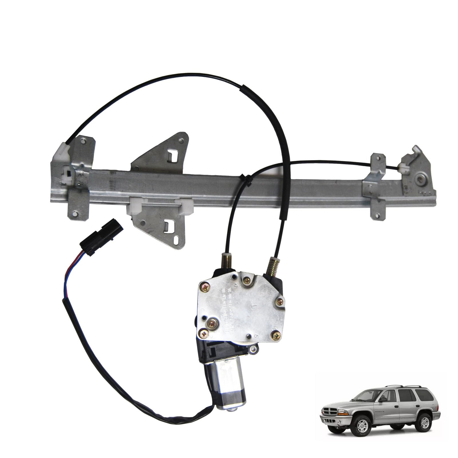 OVANOH Front Left Driver Side Power Window Regulator with Motor Assembly Compatible For Dodge Durango 1998-2003 Dakota 2000-2004