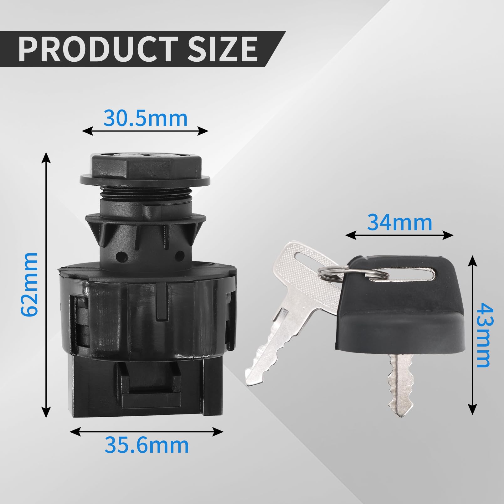 Kipa Ignition Key Switch For Polaris Sportsman 400 500 600 700 800 Ranger 500 700 900 1000 Xp Diesel Rzr 800 900 1000 Turbo Brutus General 1000 Polaris 325 330 Magnum 250 Trail Blazer Predator