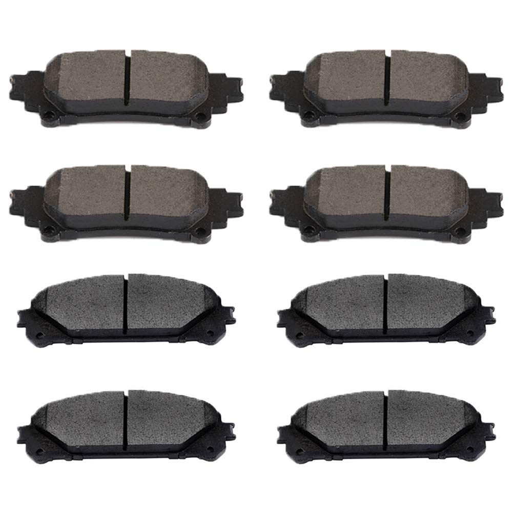 Scitoo Ceramic Front Rear Disc Brake Pad Set Fit For 2010-2015 For Lexus Rx350, 2010-2015 For Lexus Rx450H, 2014-2019 For Toyota