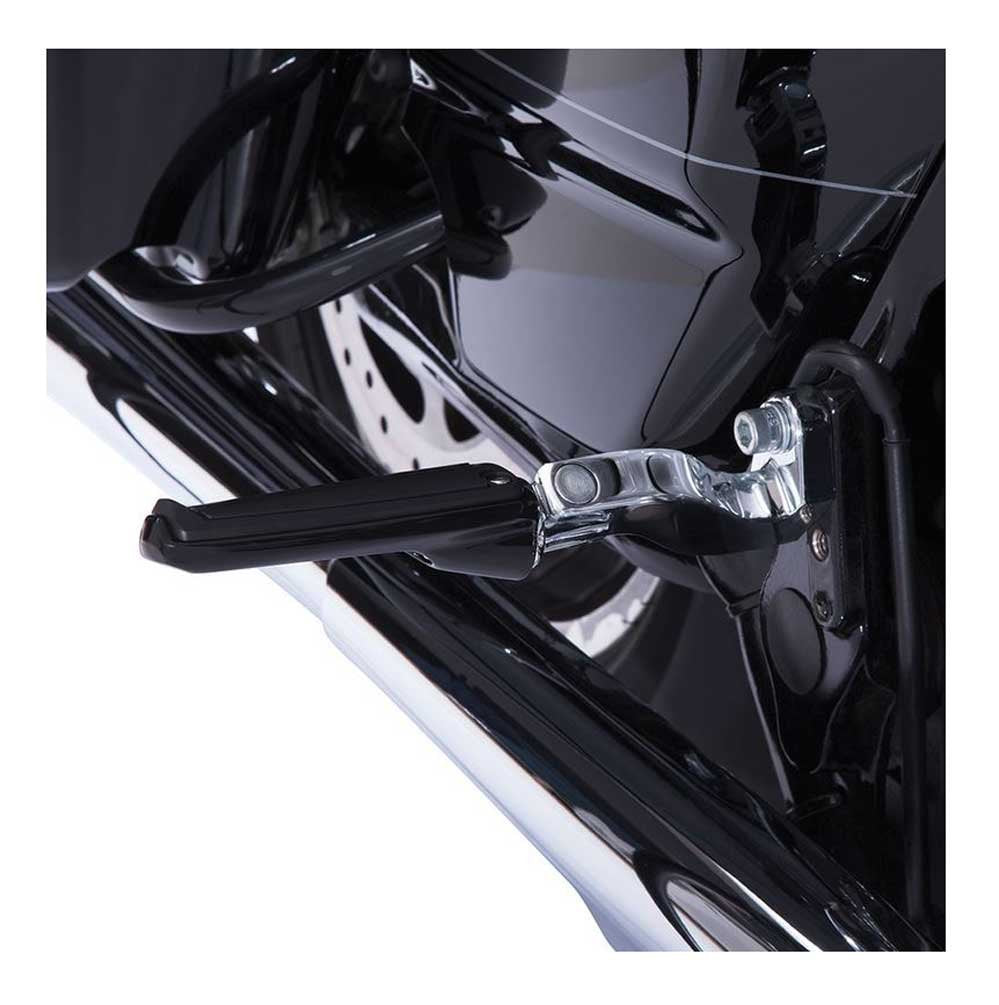 Ciro 61022 Foot Peg (Black Rail Design With Male-Mount)