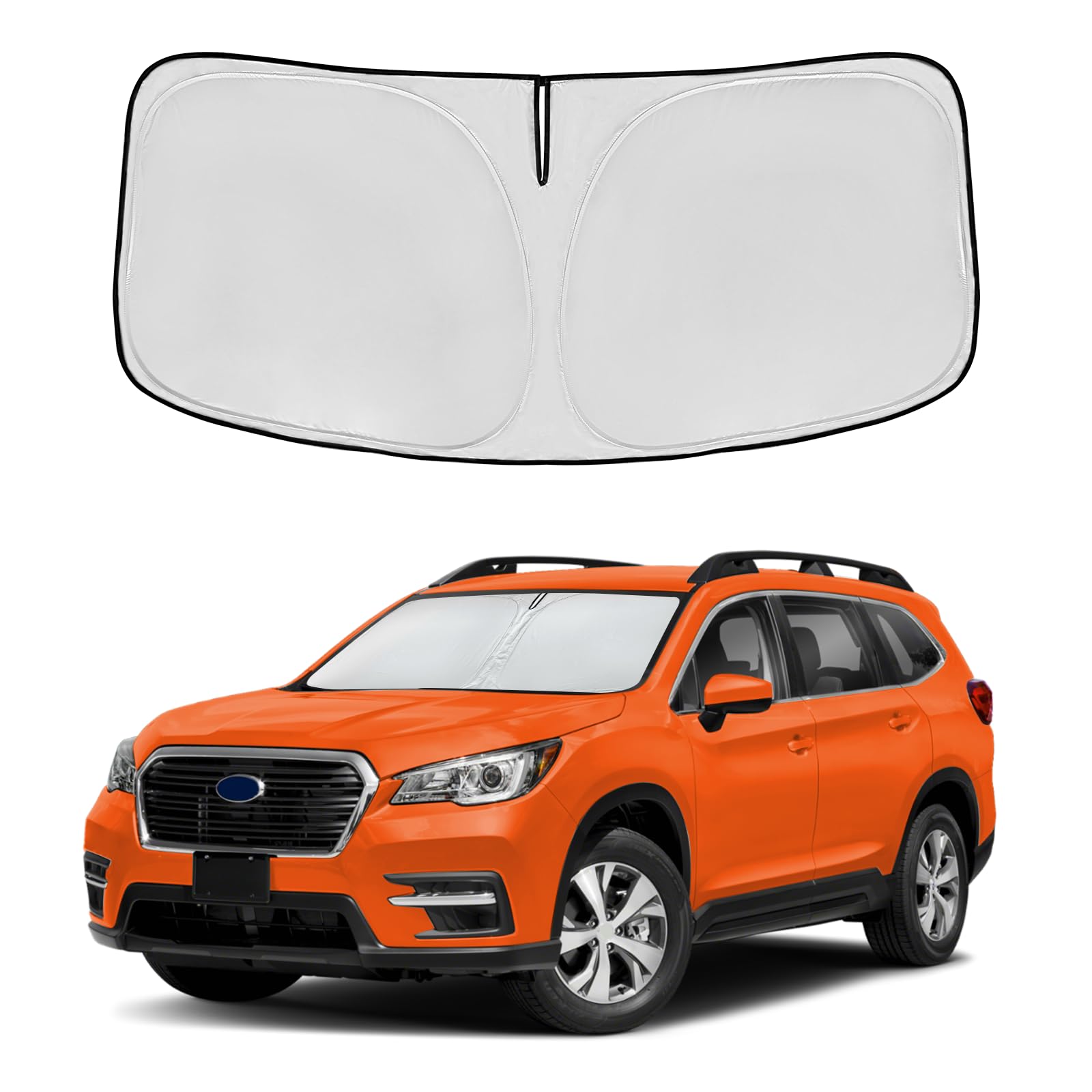 Windshield Sun Shade For Subaru Forester Accessories 2019-2024 2025 Front Window Shade Custom Fit Forester Crossover, Base, Prem